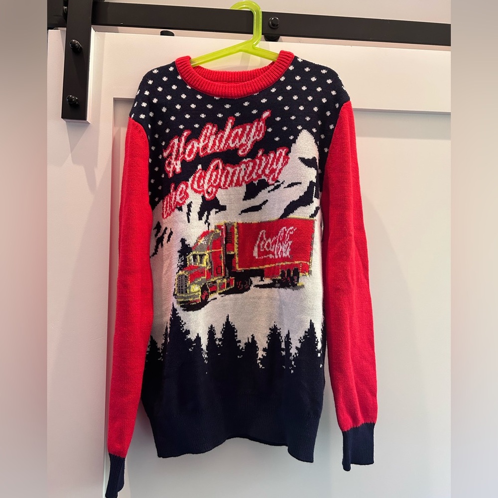 Holidays are Coming Ugly Christmas Sweater Size XS Coca Cola H&M